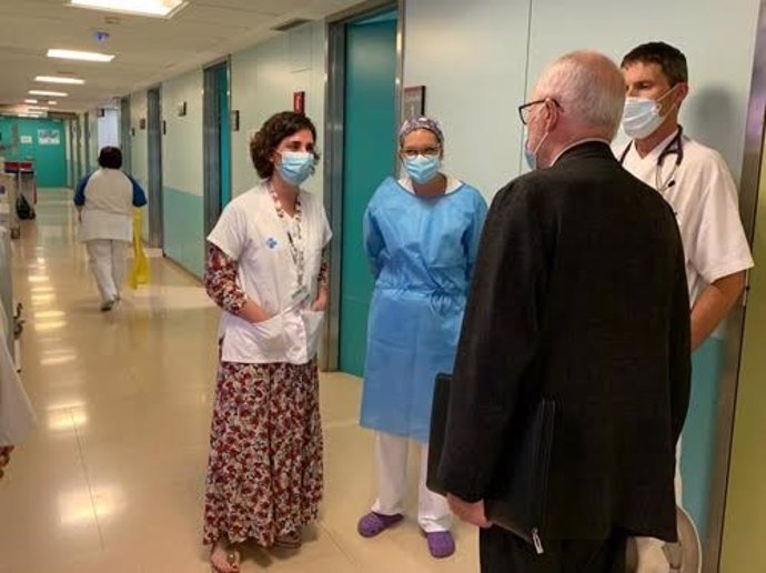 Rafael Ribó ha visitado este miércoles el Hospital Universitario Arnau de Vilanova de Lleida