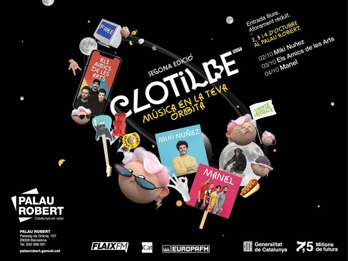 Cartel del ciclo de conciertos Clotilde