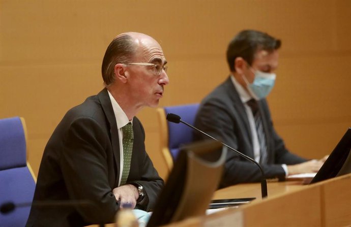 El conselleiro de Sanidade en rueda de prensa.