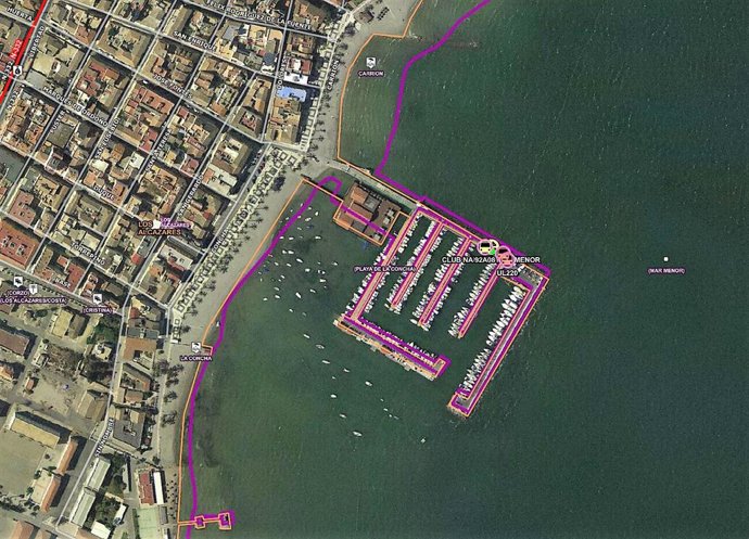 Imagen aérea del lugar del incendio