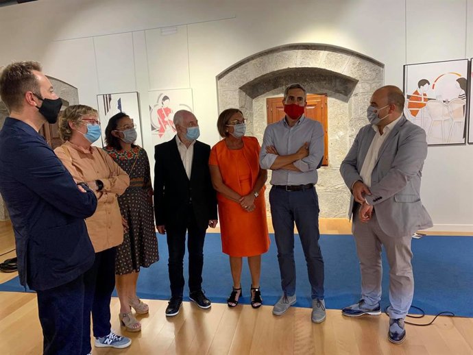 Inauguración muestra Pedro Sobrado en Laredo