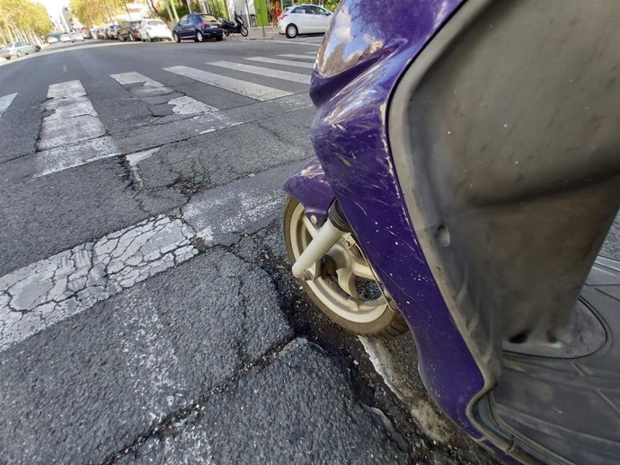 Imagen de unos baches