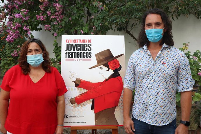 La delegada de Cultura en la Diputación de Córdoba, Salud Navajas, en la presentación del XVIII Certamen de Jóvenes Flamencos