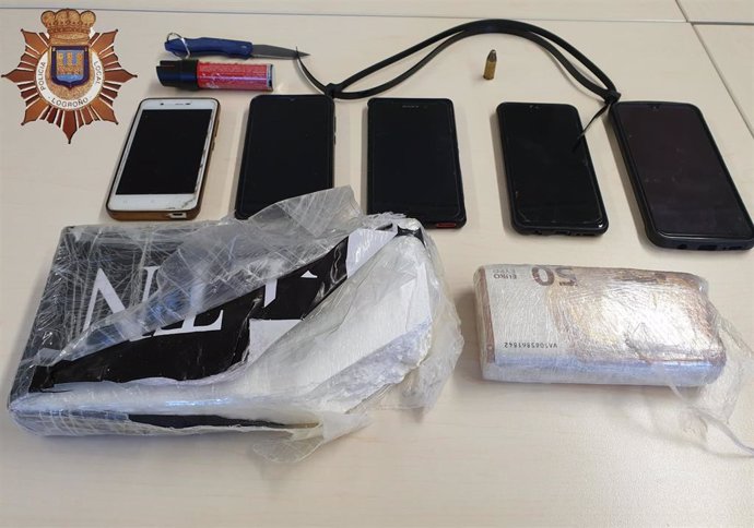 La Policía Local de Logroño detiene a tres personas sorprendidas con más de un kilo de cocaína de gran pureza