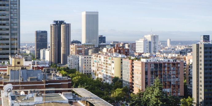 Imagen de viviendas de la ciudad de Madrid.