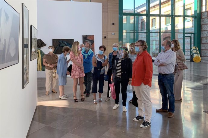 Inauguración exposición Mercedes Rodríguez en Biblioteca de Cantabria