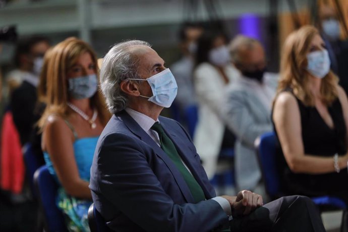 El consejero de Sanidad de la Comunidad de Madrid, Enrique Ruiz Escudero, durante el homenaje organizado por el periódico 'La Razón' al personal sanitario implicado en la lucha contra el COVID-19, en Madrid (España), a 14 de julio de 2020.