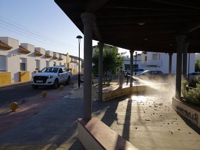 Desinfección en Fondón (Almería)