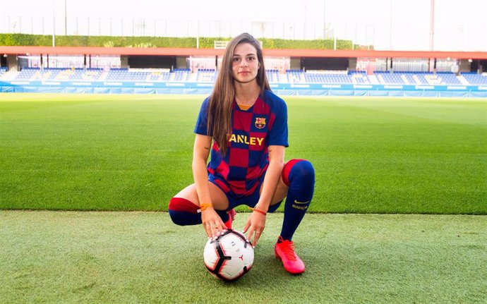 La nueva jugadora del Bara femenino Giovana Queiroz, que firma hasta 2023 y llega procedente del Madrid CFF
