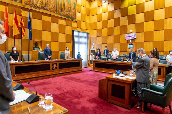Pleno del Ayuntamiento de Zaragoza en Fase 2 flexibilizada