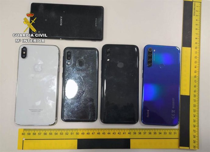 Imagen de los móviles sustraídos