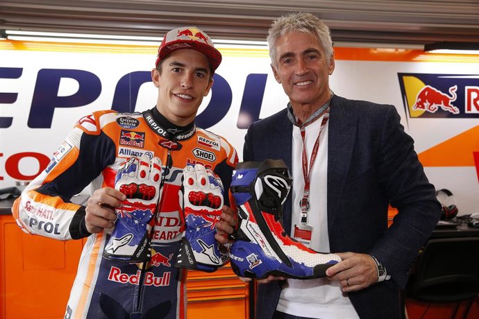 Marc Márquez (Repsol Honda) con Mick Doohan en el GP Australia 2018