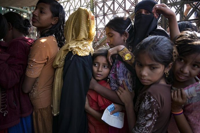 Niños refugiados rohingyas en Bangladesh