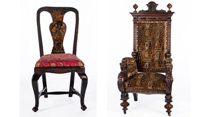 Piezas de la exposición 'Decorum. Vestir la casa para la ocasión'.