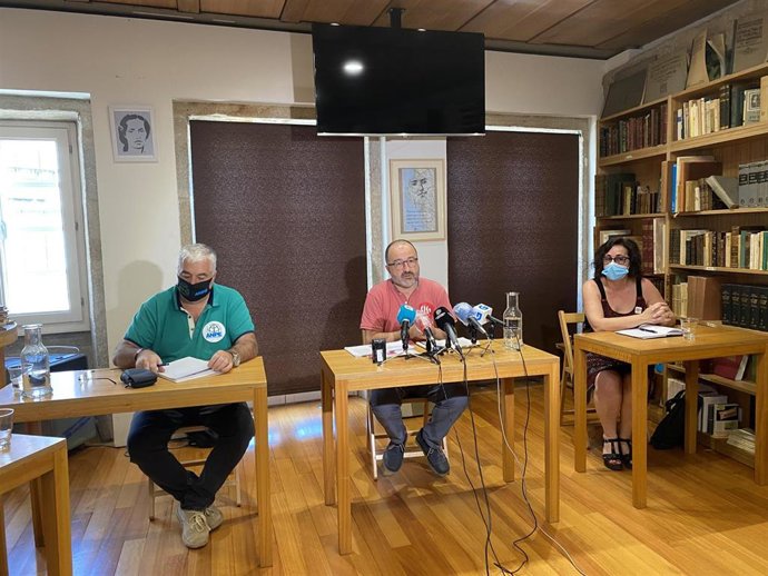 Rueda de prensa dos sindicatos sanitarios.