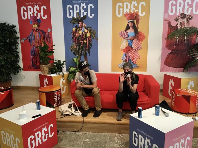 Los responsables del concepto y directores del espectáculo 'Díptico', Gabriela Carrizo y Franck Chartier.