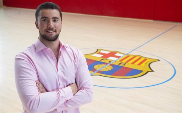 El nuevo jugador del Barça de balonmano, el pívot portugués Luis Frade