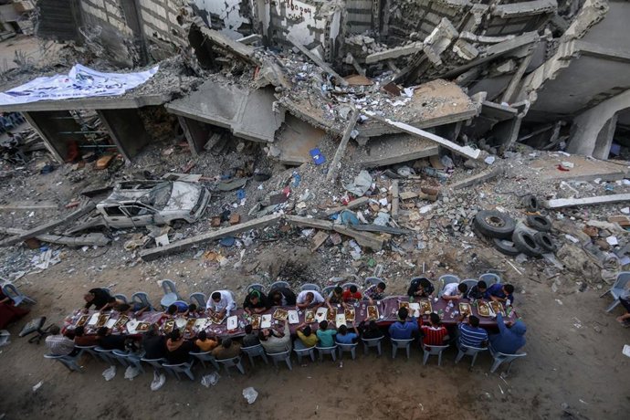 Edificios destruidos en la Franja de Gaza