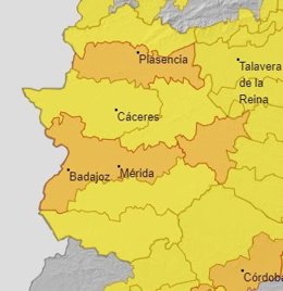 Alertas en Extremadura para el 18 de julio