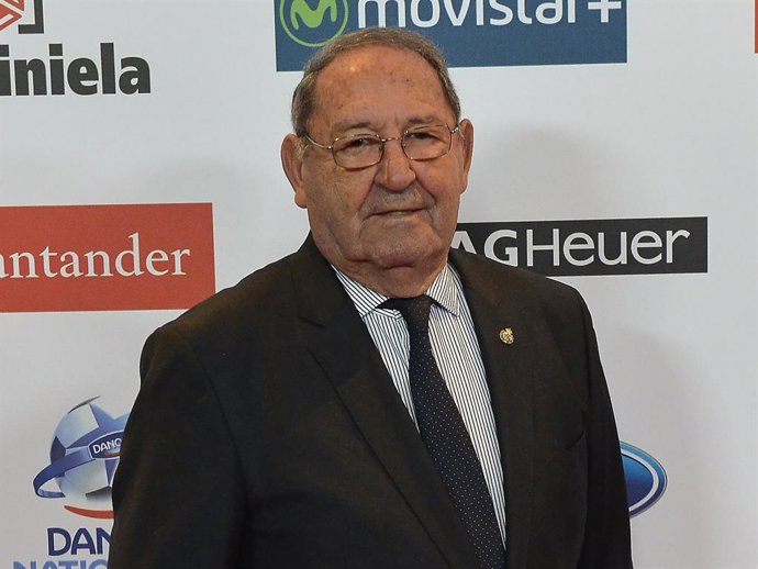 Paco Gento attends the 2015 "AS Del Deporte" Awards at The Westin Palace Hotel on December 14, 2015 in Madrid, Spain.