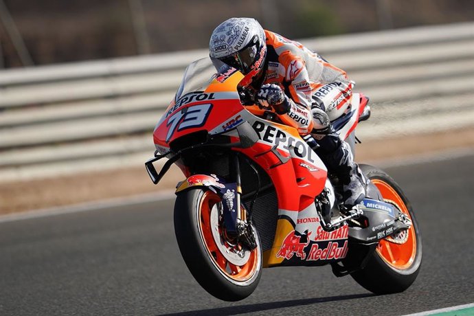 El piloto de MotoGP Álex Márquez en los entrenamientos del GP de España 2020, en el Circuito de Jerez-Ángel Nieto