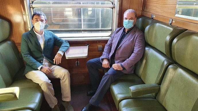 El director general de Turismo de la Comunidad de Madrid, Eduardo Dehesa, en el Tren de Felipe II