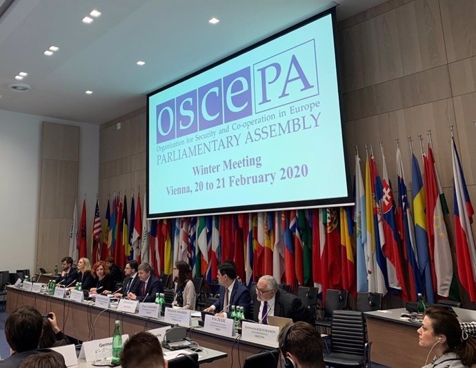 Reunión de la Asamblea Parlamentaria de la OSCE celebrada en febrero de 2020 en Viena (Austria)
