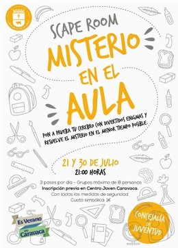 Cartel de uno de los scape room