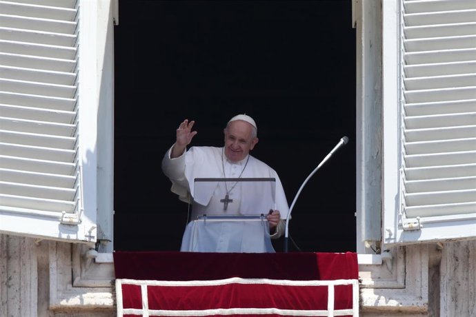 El Papa Francisco durante el Ángelus del pasado domingo 12 de julio de 2020