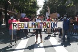 Marcha por Bilbao para pedir la regularización de todos los inmigrantes