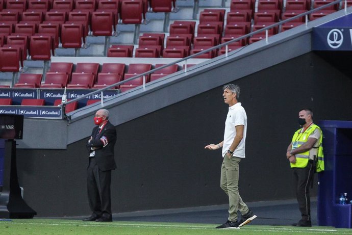Imanol Alguacil en un momento del partido ante el Atlético de Madrid