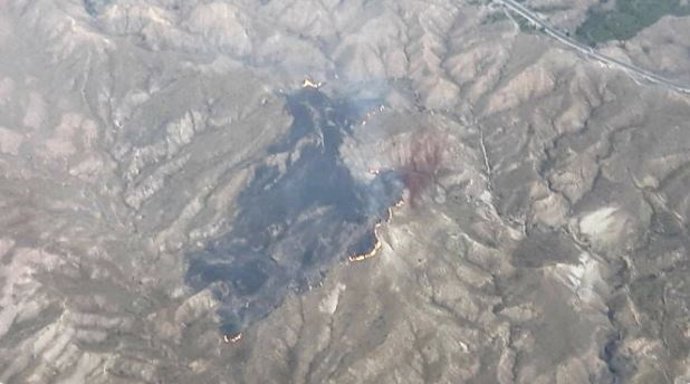 Incendio forestal en Freila (Granada)