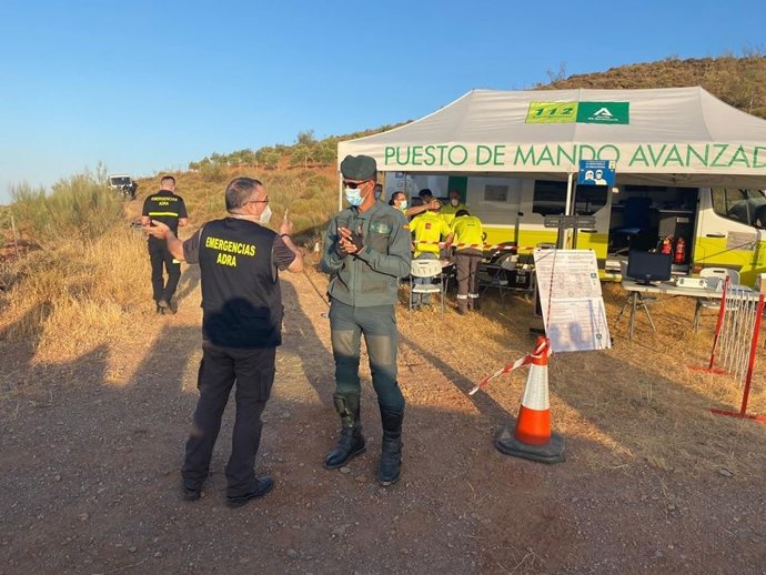 Dispositivo de búsqueda de un hombre en Adra (Almería)