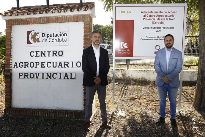 Los delegados de Agricultura y de Infraestructuras Rurales en la Diputación de Córdoba, Francisco Ángel Sánchez (izda.) y Manuel Olmo, respectivamente,