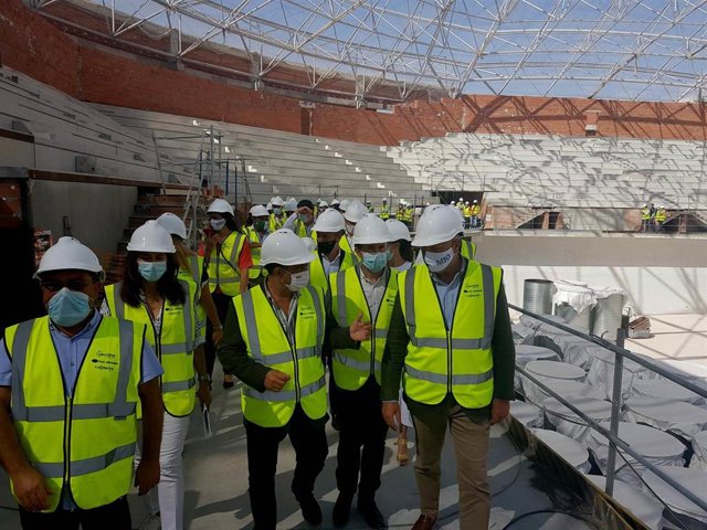 Visita a las obras del Olivo Arena