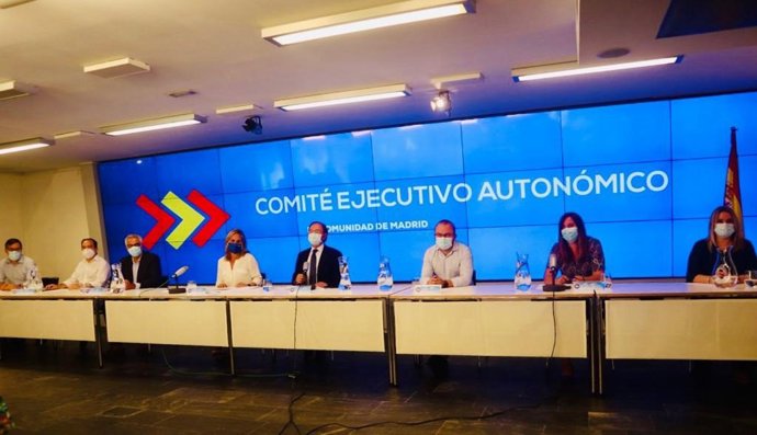Mienbros del comité ejecutivo del PP de Madrid.