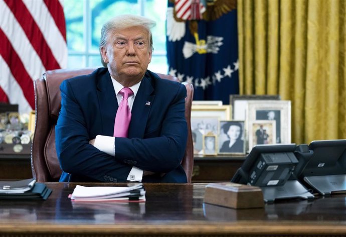 Donald Trump en el Despacho Oval de la Casa Blanca en Washington, EEUU