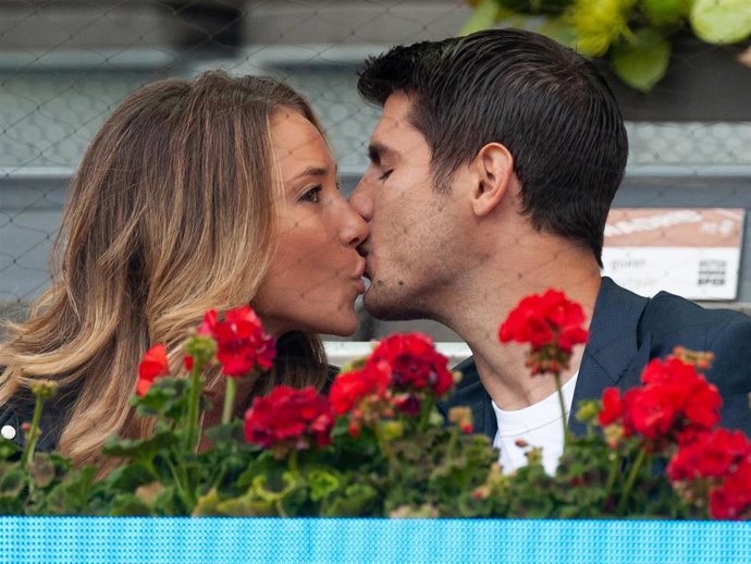 Alice Campello y Álvaro Morata, en una romántica imagen de archivo