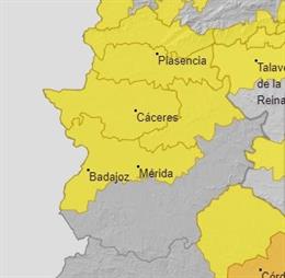 Avisos en Extremadura