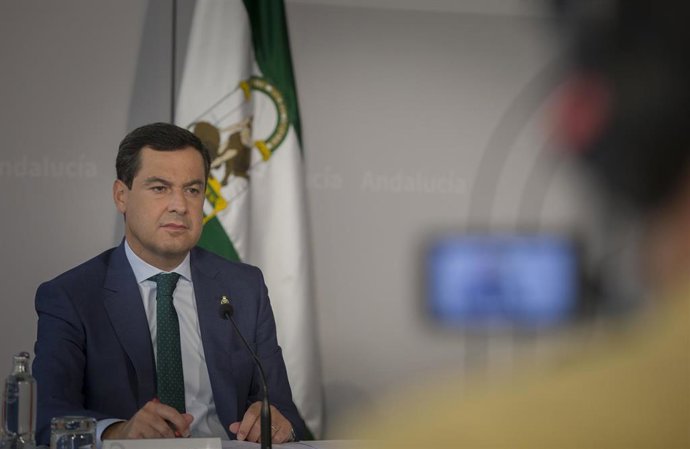El presidente de la Junta de Andalucía, Juanma Moreno