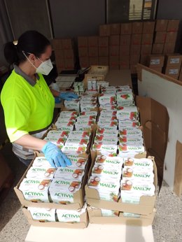 Cvirus.- 'Alimentar por Amor' de Danone entrega 3 millones de yogures, 480.000 l