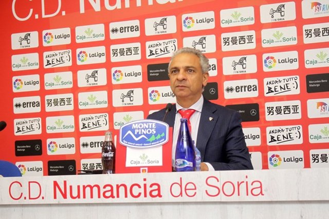 El presidente del Numancia explica el recurso presentado por la suspensión del Deportivo-Fuenlabrada.