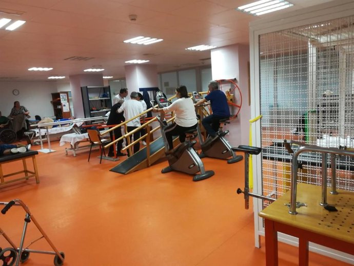 Imagen de archivo de una sala de fisioterapia de un centro sanitario.