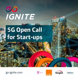 Telefónica, Orange, DT y Singtel lanza una convocatoria para buscar startups centradas en casos de uso de 5G