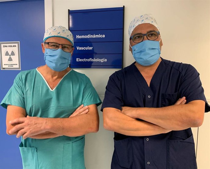 Los doctores Gómez Vidal y Fernández Gómez