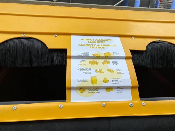 VALNCIA SE CONVIERTE EN LA PRIMERA CIUDAD DE ESPAÑA QUE RECICLARÁ PRODUCTOS DE ALUMINIO Y ACERO LIGERO EN EL CONTENEDOR AMARILLO