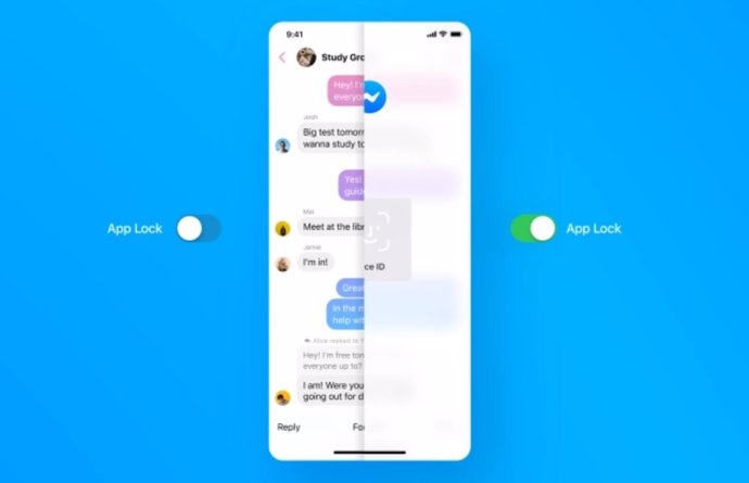 Función App Lock de Facebook Messenger