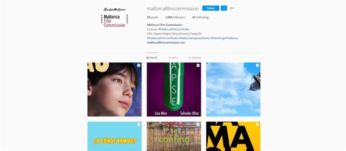 Instagram de la Mallorca Film Comission