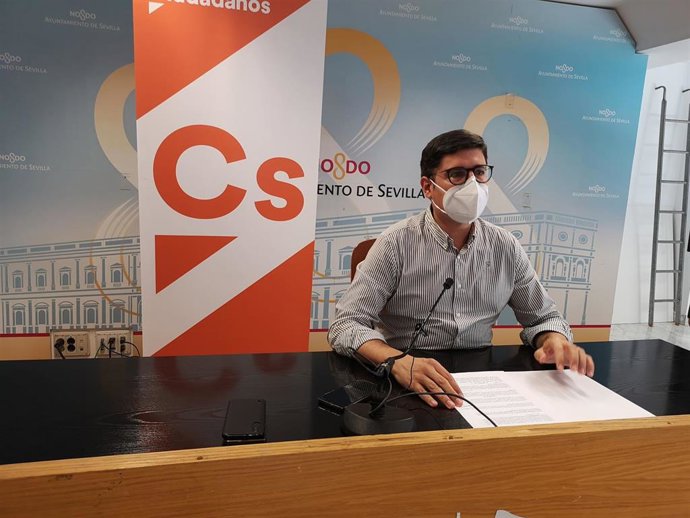 El portavoz de Ciudadanos (Cs) en el Ayuntamiento de Sevilla, Álvaro Pimentel