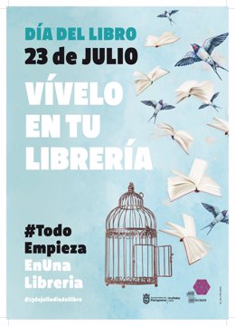 Cartel de la campaña para conmemorar el Día del Libro